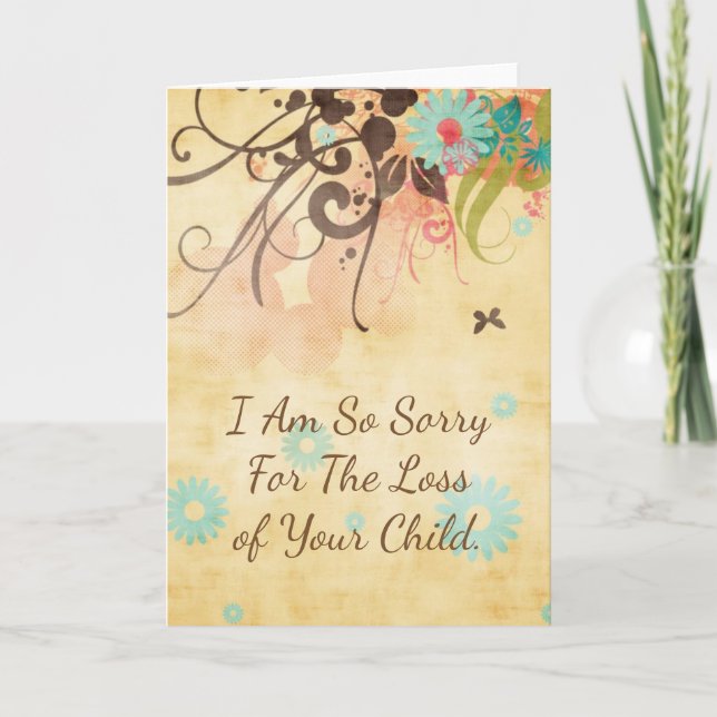 I Am So Sorry, Miscarriage or Stillborn Card (Front)
