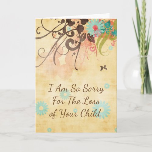 I Am So Sorry Miscarriage or Stillborn Card