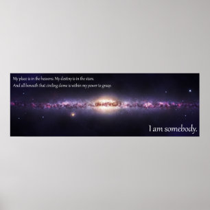 I am somebody - Inspirational Panoramic Poster