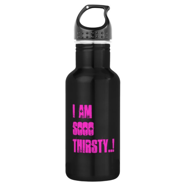 i am soooo thirsty...! water bottle (Front)