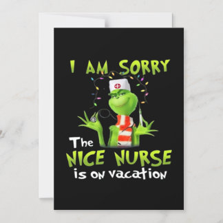 I am sorry the nice nurse is on vacation magnetic invitation