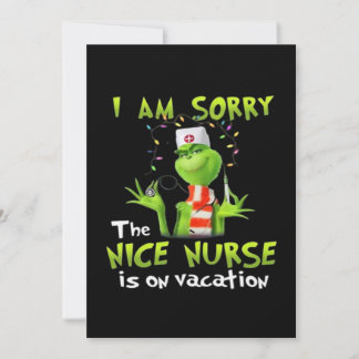 I am sorry the nice nurse is on vacation save the date