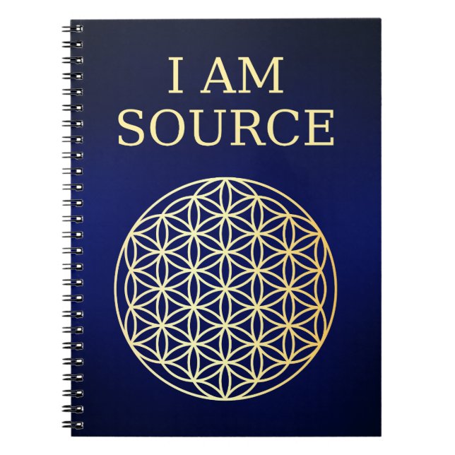 I Am Source Flower of Life Journal (Front)