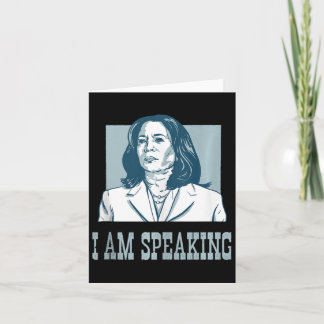 I Am Speaking Harris Wheimer Presidential Election Card
