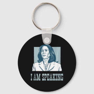 I Am Speaking Harris Wheimer Presidential Election Keychain