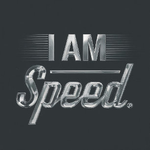 i am speed bold graphic and comfort in white color T-Shirt