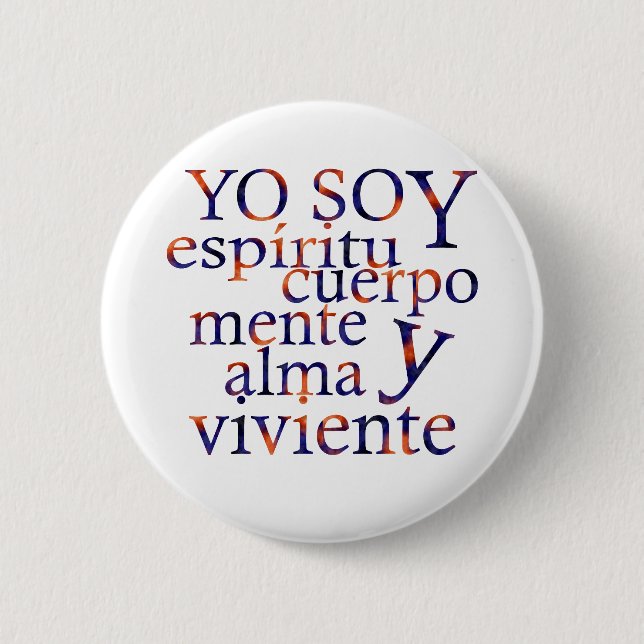 I am Spirit Body  Esp Button (Front)