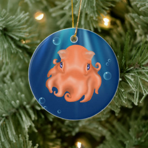 I am Squishy Ceramic Ornament