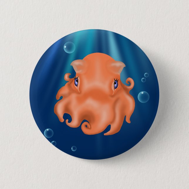 I am Squishy Pinback Button (Front)
