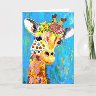 I Am Still Growing Giraffe Card <Blank Inside>