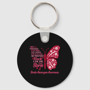 I Am Storm Brain Aneurysm Awareness Month Support Keychain