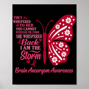 I Am Storm Brain Aneurysm Awareness Month Support Poster