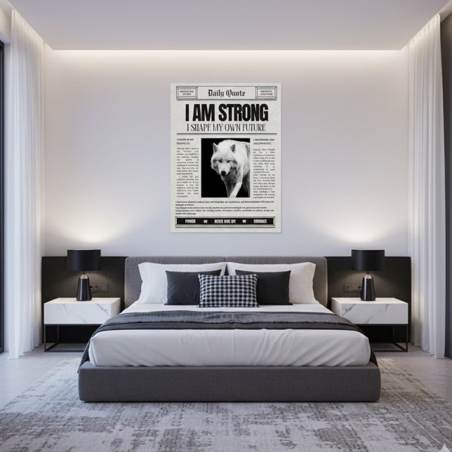 I am Strong, Daily Quote, Affirmation  Poster (Creator Uploaded)