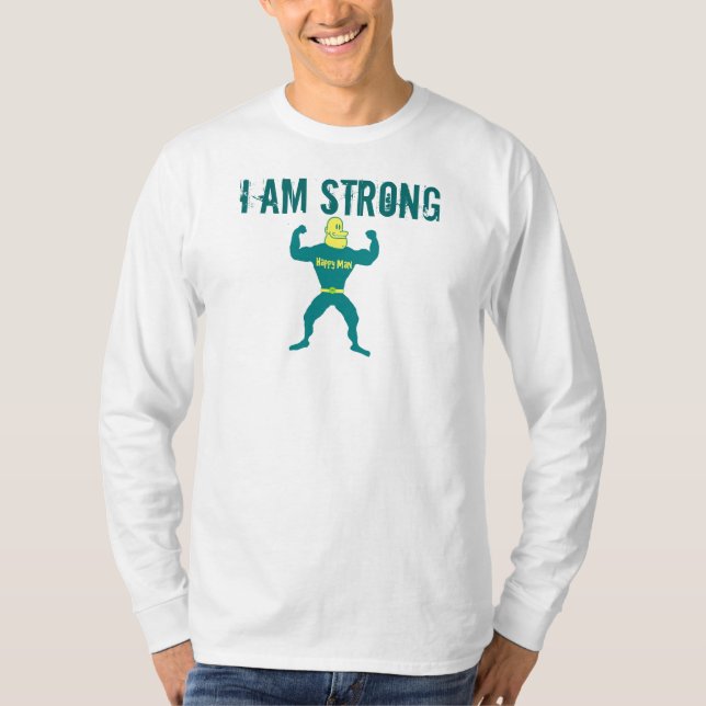 I Am Strong Men's Long Sleeve T T-Shirt (Front)