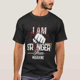 I am Stronger Migraine Awareness Supporter Ribbon T-Shirt