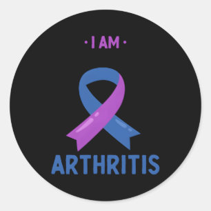 I Am Stronger Than Hritis Rheumatoid Hritis Awaren Classic Round Sticker