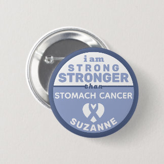 I Am Stronger Than Stomach Cancer Button