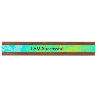 "I AM Successful" Ruler Walnut