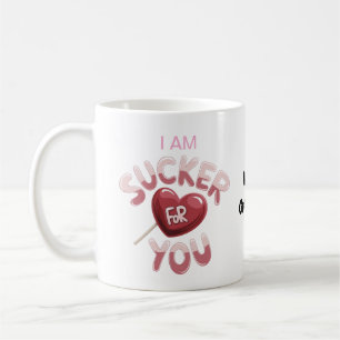 I Am Sucker for You Groovy Valentine's Matching Coffee Mug