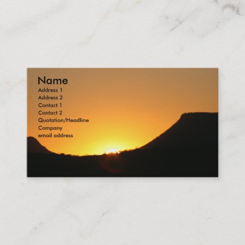 i am sunrise business card templates
