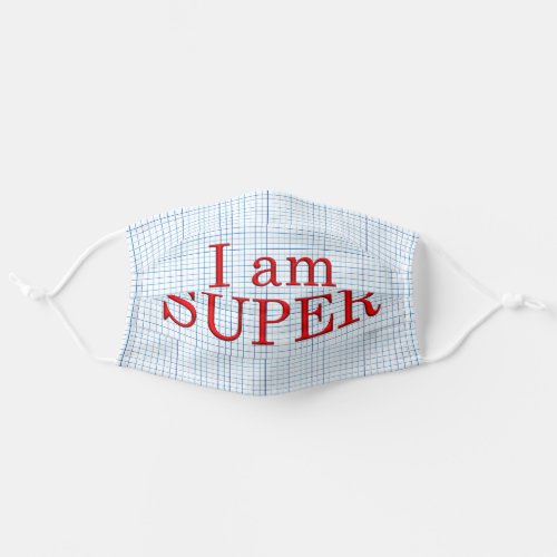 I am SUPER collection Adult Cloth Face Mask