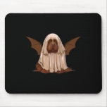 I Am T Ghost Dog. Cute Dog Dressed As Ghost Hallow Mouse Pad
