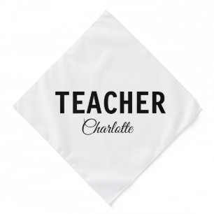 I am teacher school Collegeadd your name text simp Bandana