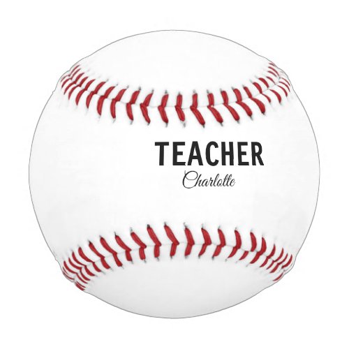 I am teacher school Collegeadd your name text simp Baseball