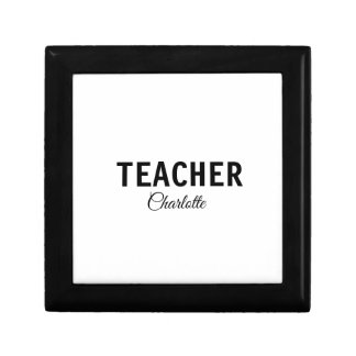 I am teacher school Collegeadd your name text simp Gift Box