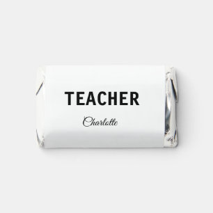 I am teacher school Collegeadd your name text simp Hershey's Miniatures