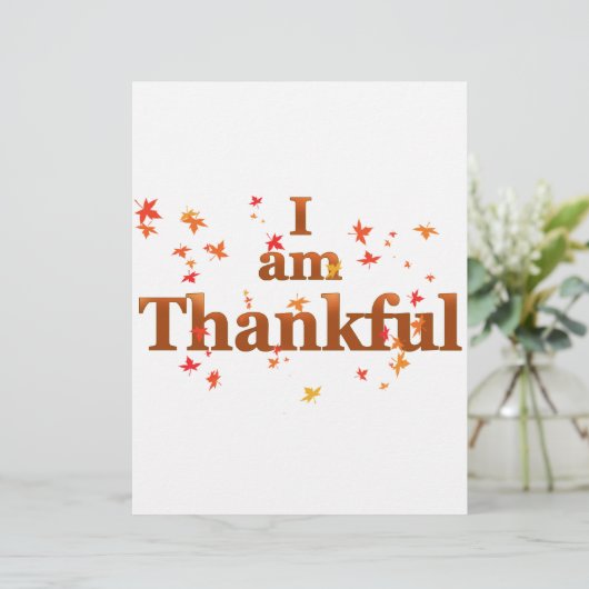 i am thankful (Standing Front)