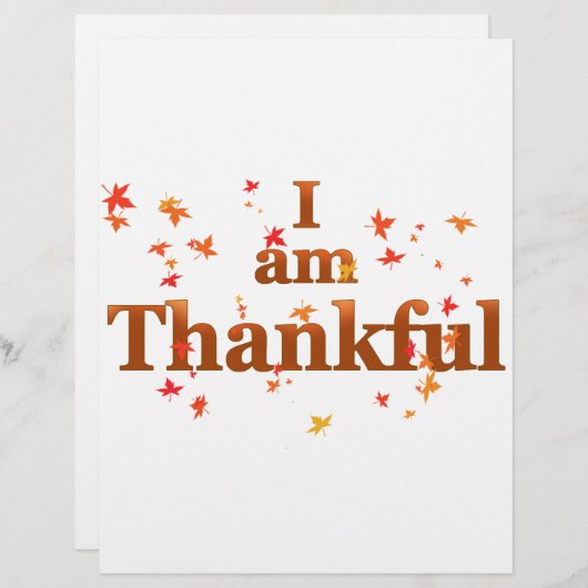 i am thankful (Front/Back)