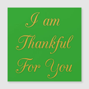 I am Thankful For You