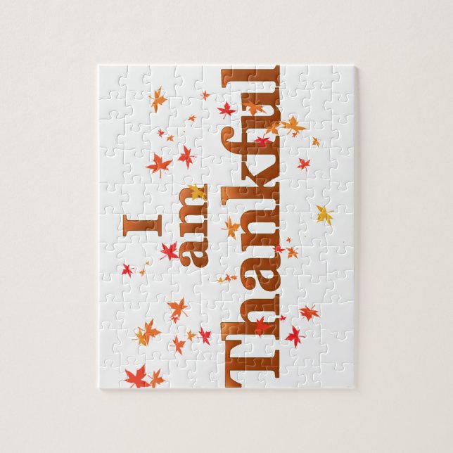 i am thankful jigsaw puzzle (Vertical)