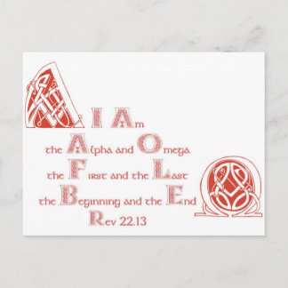 I am the Alpha and Omega Postcard