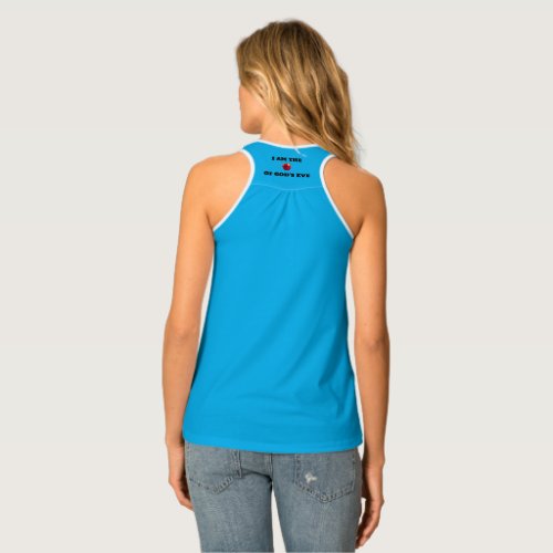 I Am The Apple Of Gods Eye Baby Blue   Tank Top