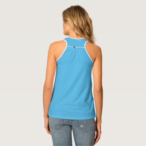 I Am The Apple Of Gods Eye Baby Blue   Tank Top