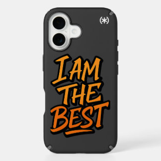 I AM THE BEST – Bold Motivational Graffiti Design iPhone 16 Case