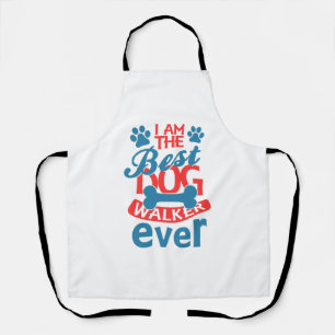I am the Best Dog Walker Ever summer Apron