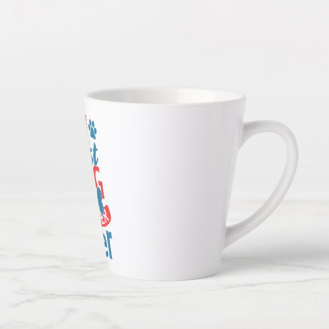I am the Best Dog Walker Ever summer Latte Mug (Right)
