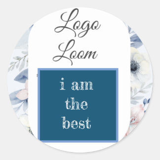 i am the best sticker. classic round sticker