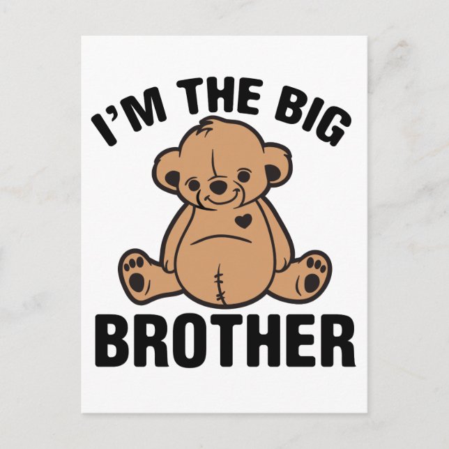 I am the big brother postcard (Front)