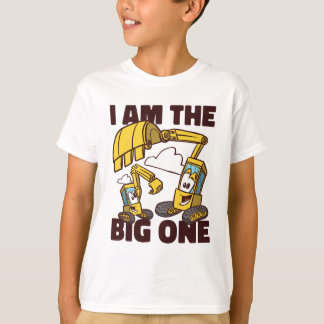 I am the big one cool excavator Boy Kids construct T-Shirt