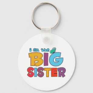 I am the Big Sister Butterfly Keychain