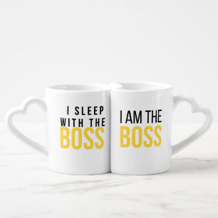 I Am The Boss I Sleep With The Boss Mug Set