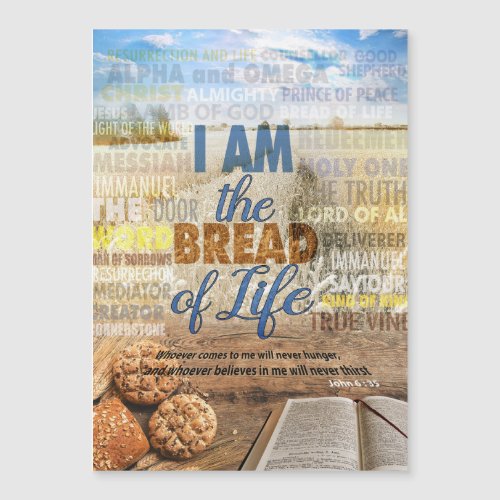 I am the bread of life Jesus said Magnetic Card