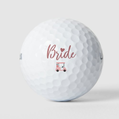 I am the Bride with Bride team   Golf Balls