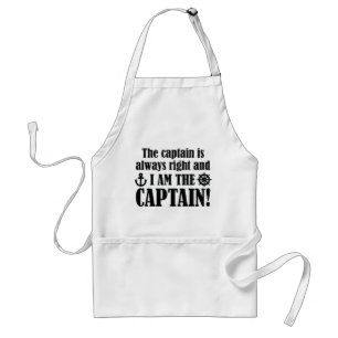 I Am The Captain Adult Apron