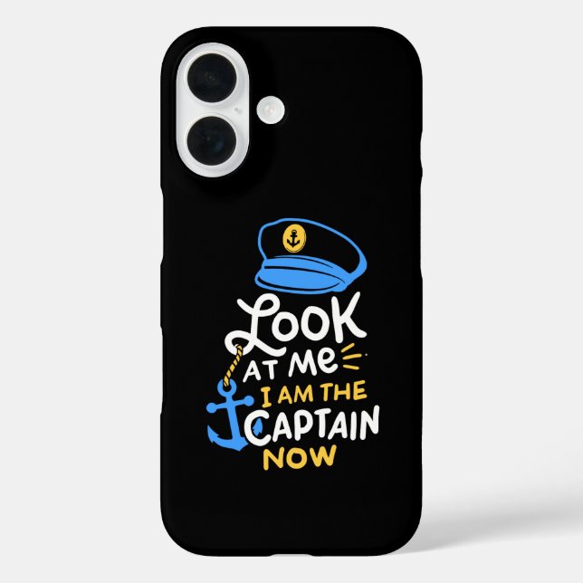 I Am The Captain Now Boating Captain Gift Case-Mate iPhone Case (Back)