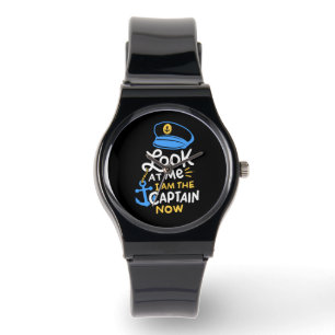 I Am The Captain Now Boating Captain Gift Watch